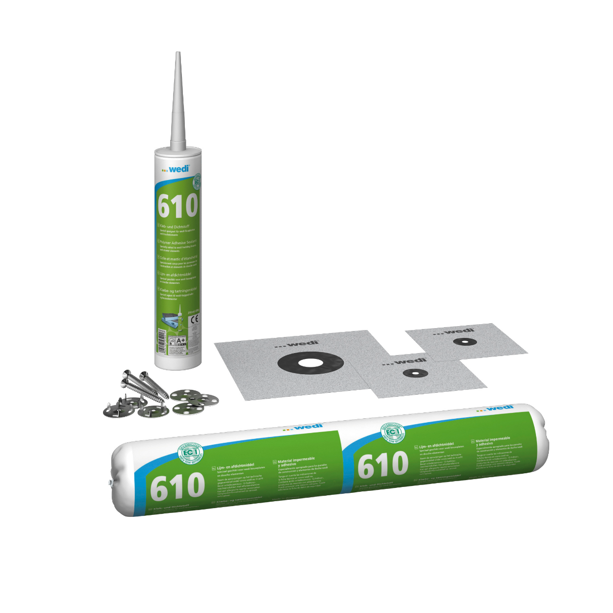 Wedi 610 Lijm en afdichtmiddel